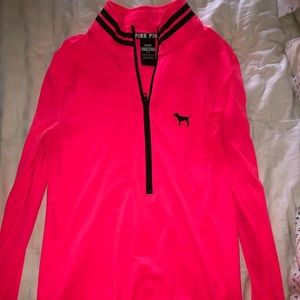 NEON PINK POLYESTER LONG SLEEVE